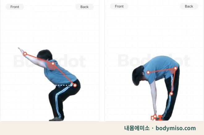 동탄 허리 재활운동 스쿼트 자세
